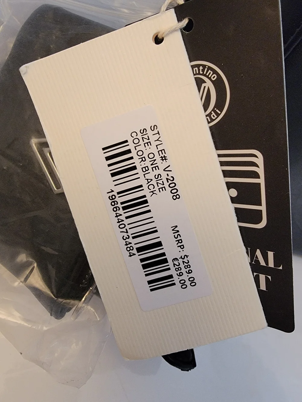 Nwt Valentino Orlandi Vegan Leather Black Crossbody Bag + Wallet - Picture 2 of 16